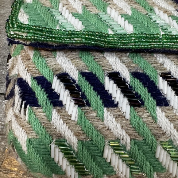 *SOLD** Anthropologie Fiona Beaded Bag: Tile Edition - Picture 3 of 5